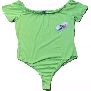 ❌SOLD❌ 3/$10 💕 BRAND NEW ✨ Neon green bodysuit